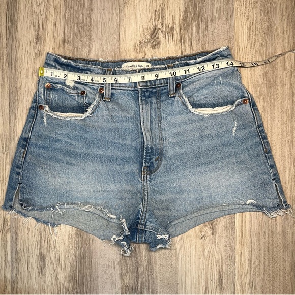 Abercrombie And Fitch The Mom‎ Shorts High Rise Curve Love Size 28/6 - Picture 4 of 9